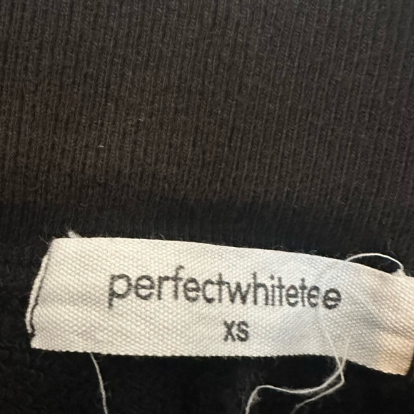 Perfect White Tee Rosanna Sweatpants Black Wide Leg Baggy Size Extra Small - Picture 5 of 8